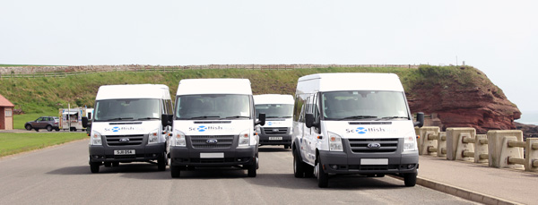 Minibus Hire at Arbroath docks